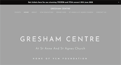 Desktop Screenshot of greshamcentre.com
